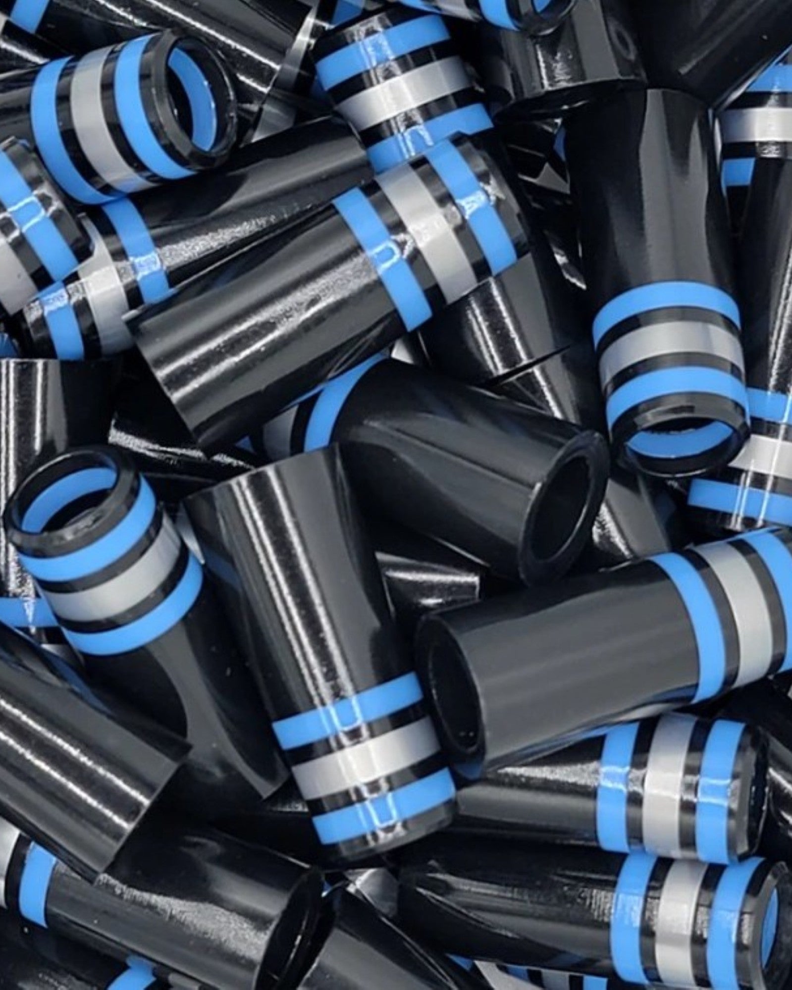 BB & F Co Ferrules Set of 10 - Black/Blue